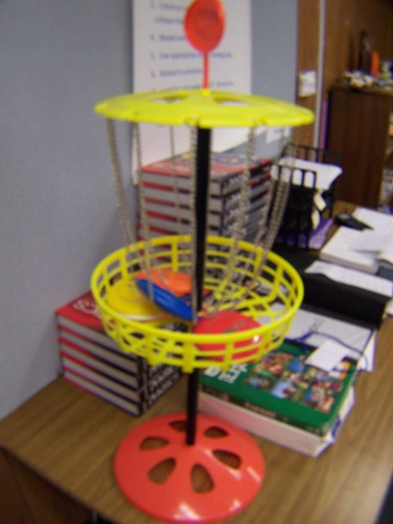 One of the disk golf games located in Mr. Zs portable.