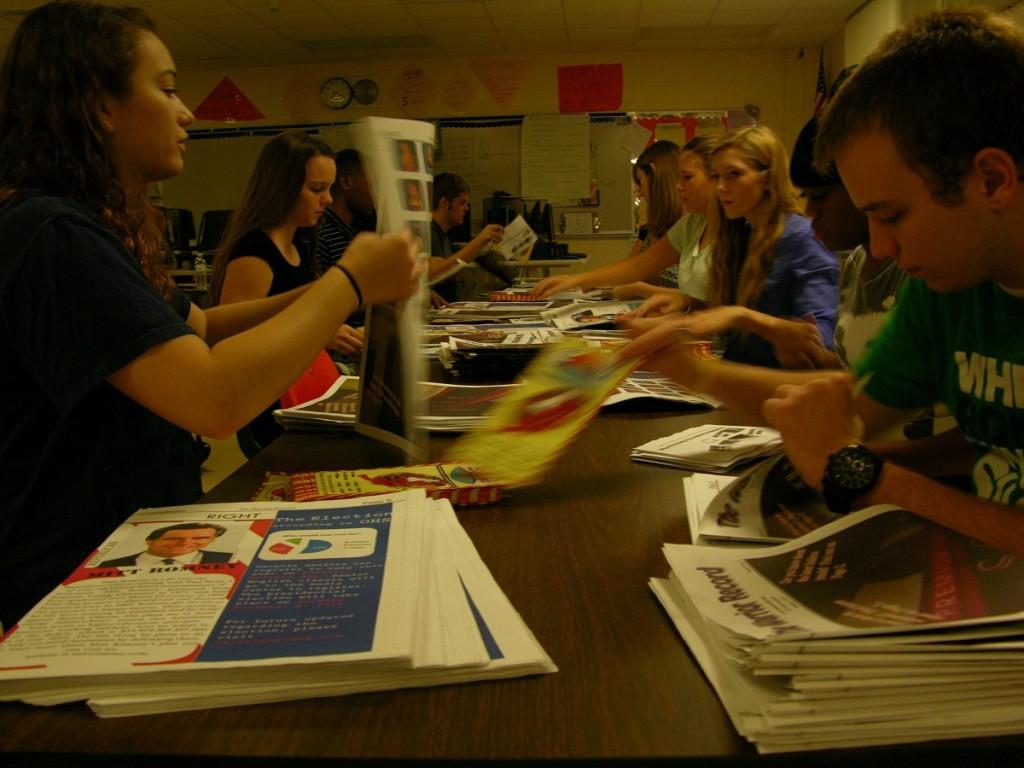 Students read first Warrior Record