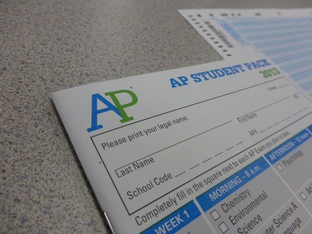 The+AP+packet+students+must+fill+out+before+they+take+the+test.