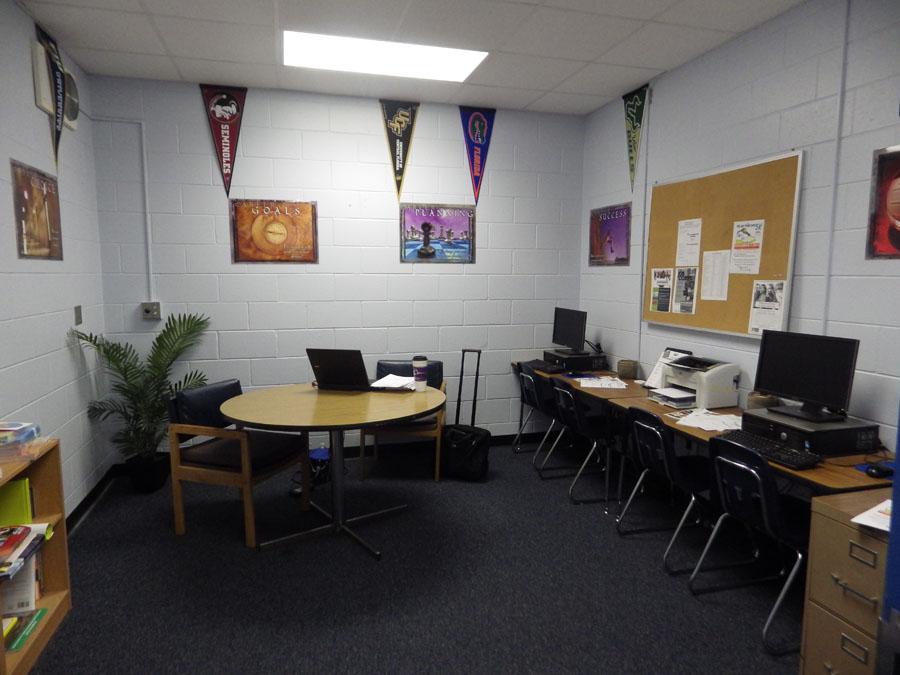 A resource room in OHS dedicated to getting students ready for college by guidance.