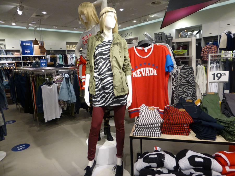 Students shop for sales