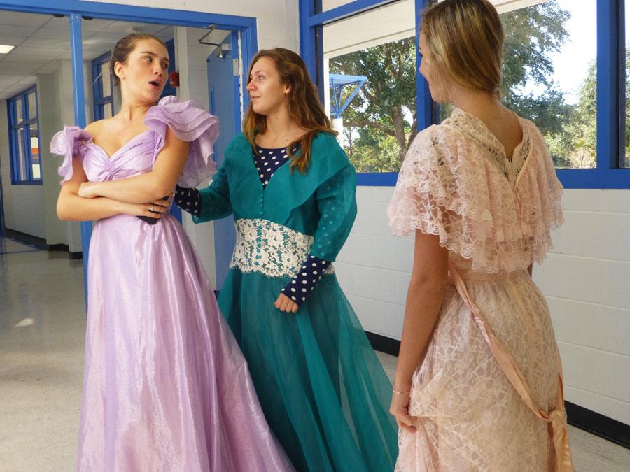 Princesses prepare for performance… someday