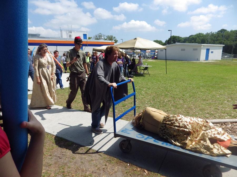 Last years festival involved bringing out the dead, those affected by the plague.