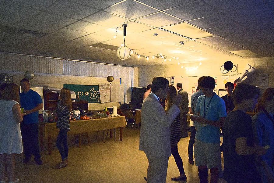 Students dressed up, ate food, and socialized to help understand the book The Great Gatsby.
Mr. Sadler said it helped his students "dive deeper into Gatsby."