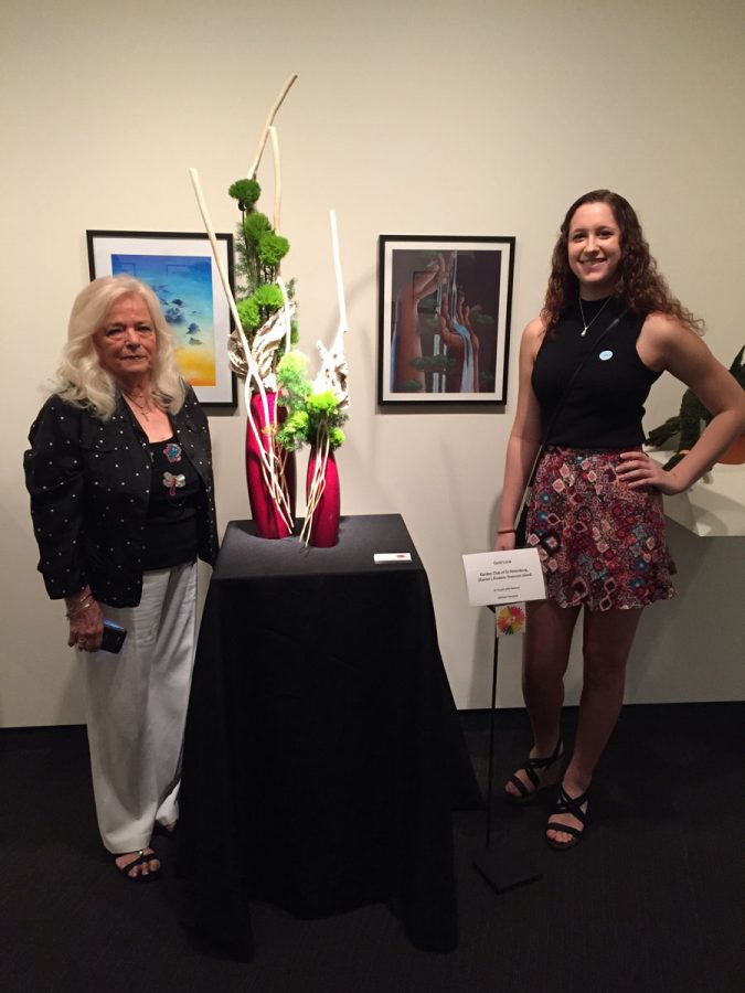 Student work displayed in Museum of Fine Arts