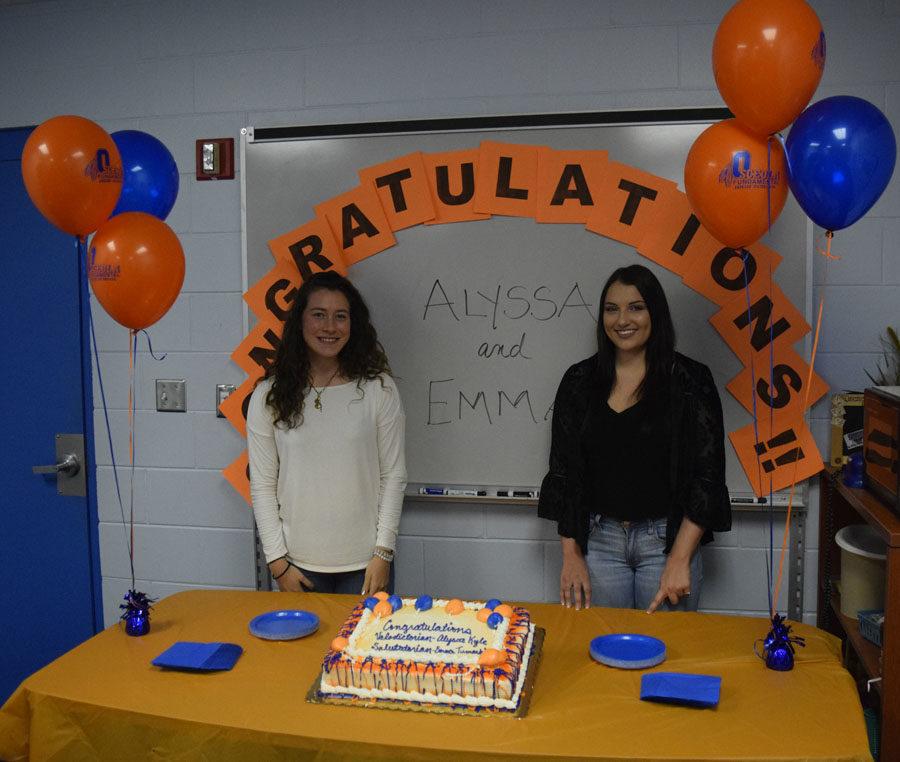 Both Emma and Alyssa will make speeches at graduation, May 16. 