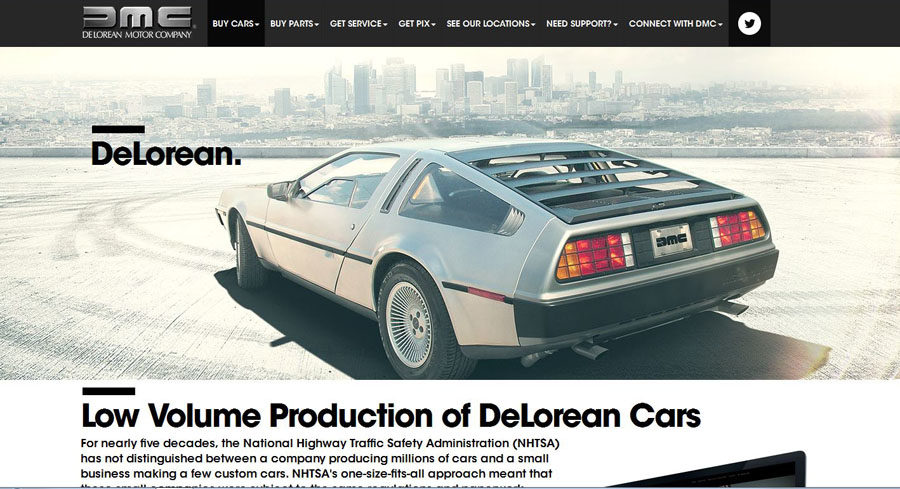 This is the model of the DeLorean that will be produced sometime in 2017.