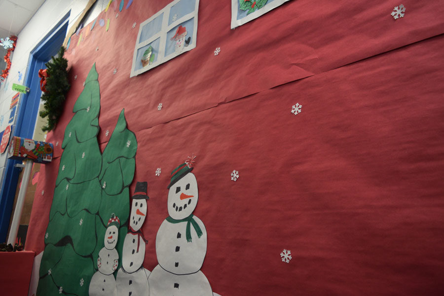 Bookkeeping decorated their area for the holidays. 