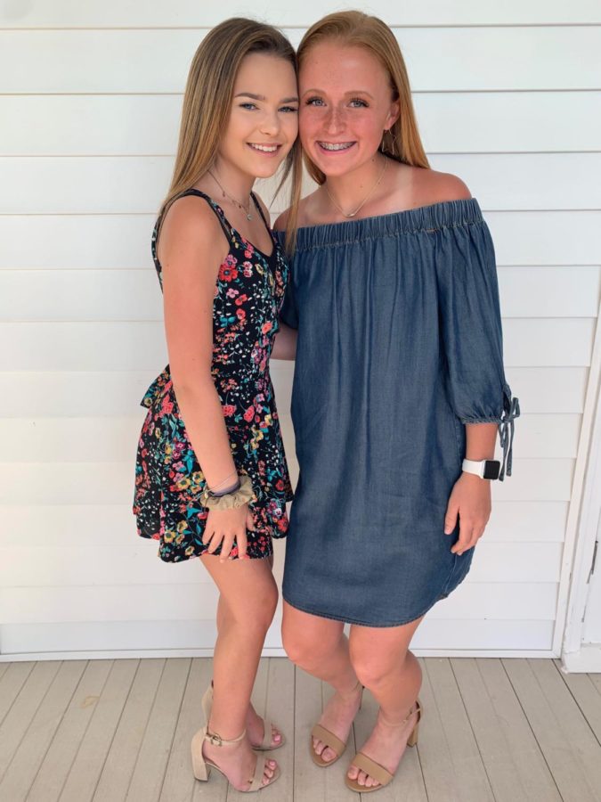 Katie and Makenna (the writer) both enjoy cheer and attended a recent banquet.