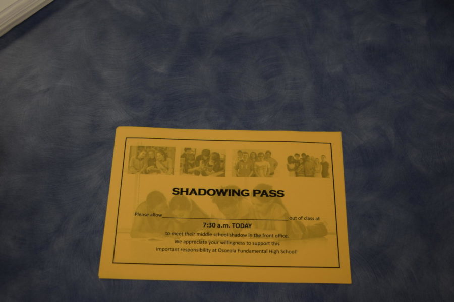 Students get this shadow pass when they have a shadow.