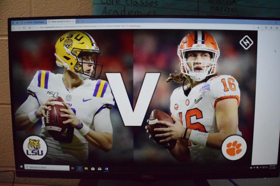 LSU and Clemson go head to head in the College Football Playoff National Championship.