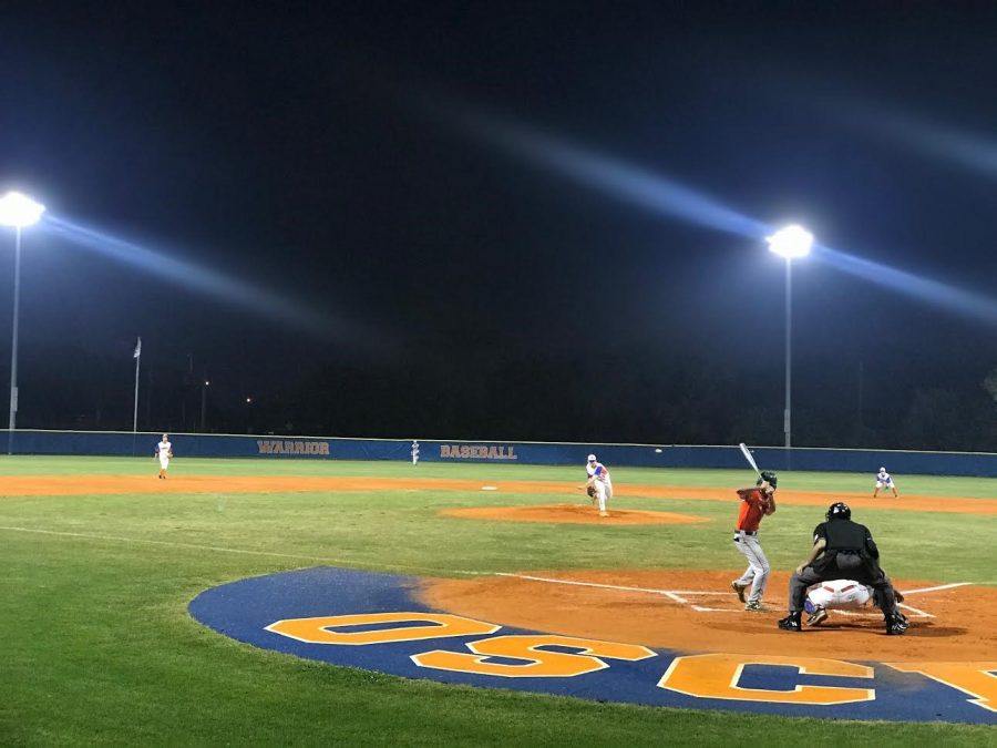 Warriors play against Seminole at Osceola's field last Thursday.