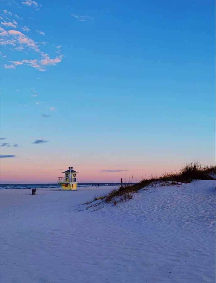 There were beautiful sunrises along with great weather over spring break. This sunrise picture was taken by Kelli Slater  at Clearwater Beach.