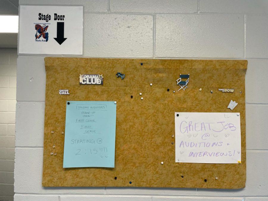 The Drama Club is meeting regularly in the auditorium.
