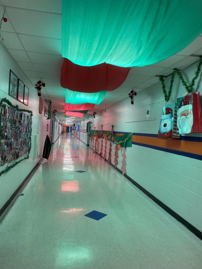 The first hallway is the juniors, the second is the seniors, the third is the sophomores, and the last is the freshmen. 
