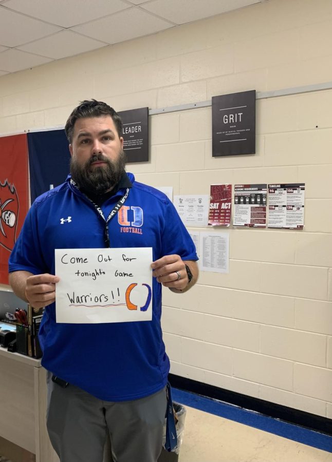 Coach Montgomery wants you at tonight's game.
