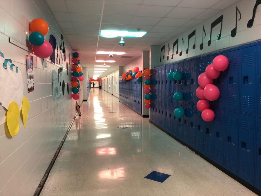 The Student Government decorated the hallways for spirit week.