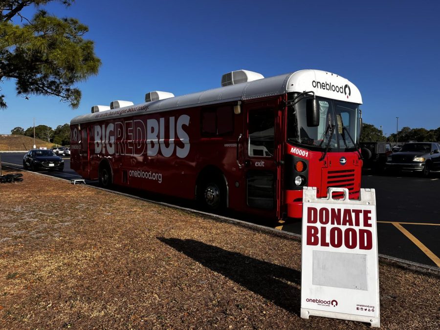 One Blood took donations from students on April 12, 2023.