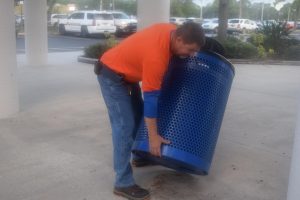 Mr. Bellair and other plant operations workers are beginning hurricane preparations.
