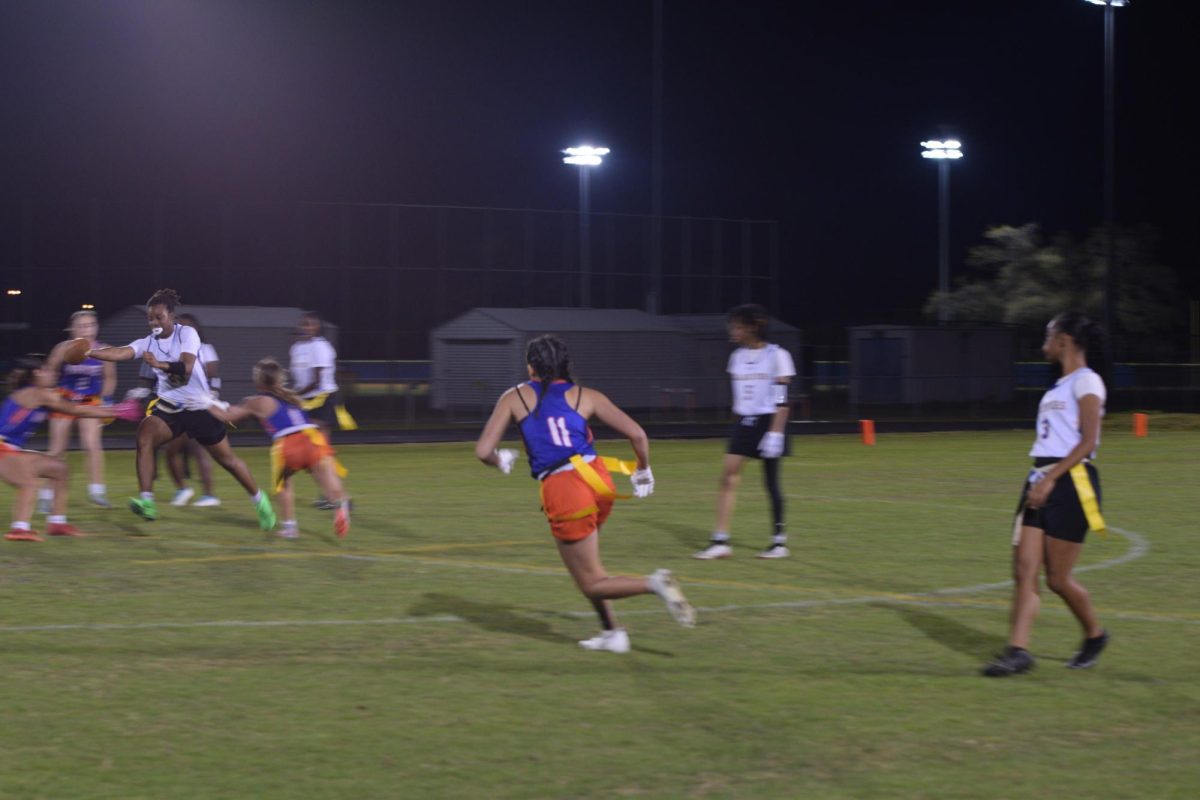 The flag football team defeated Northeast High School at home on February 21st.