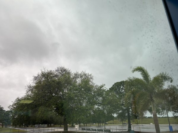 A picture capturing the very gloomy sky above Osceola Fundamental.