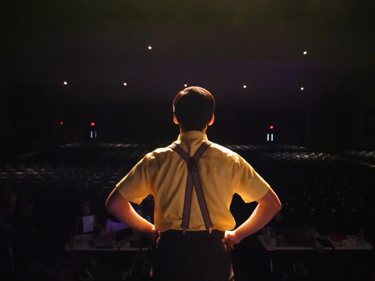 SpongeBob was played by Viet Anh Ngyuen, a 9th grader, on the OFHS stage in 2024. 