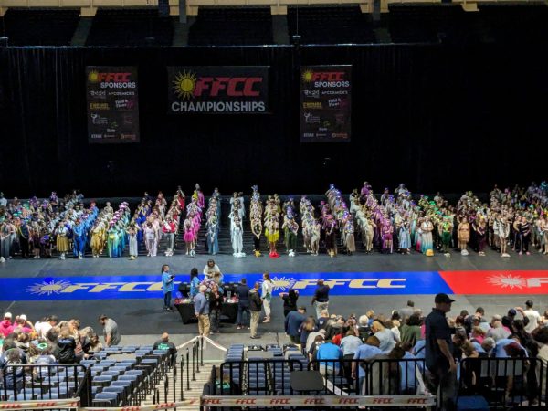 Color Guard teams from all over the state attended the FFCC competition. 