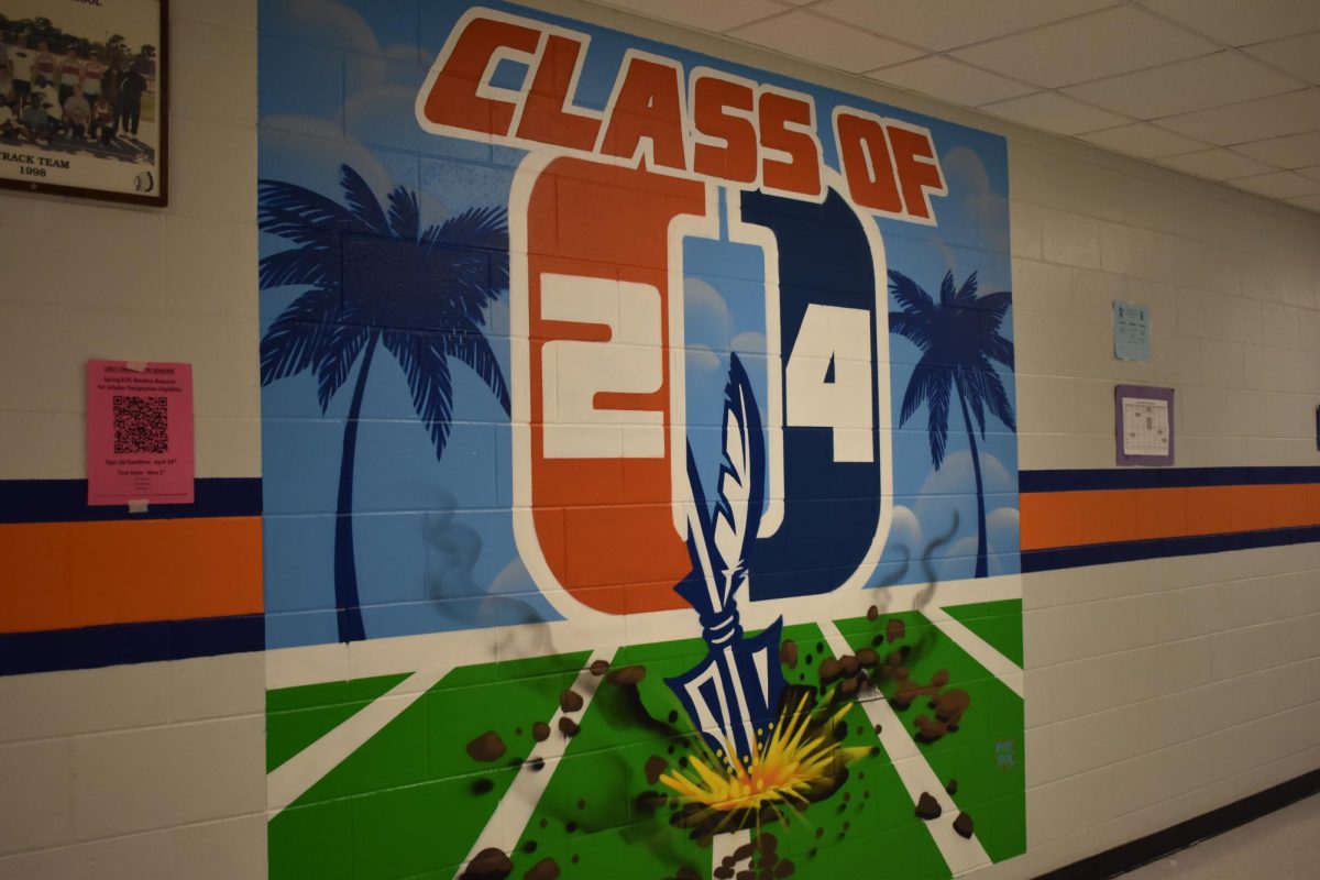 On 4/19, Vitale Bros. completed the mural for the class of 2024 and its theme is Breaking New Ground. 
