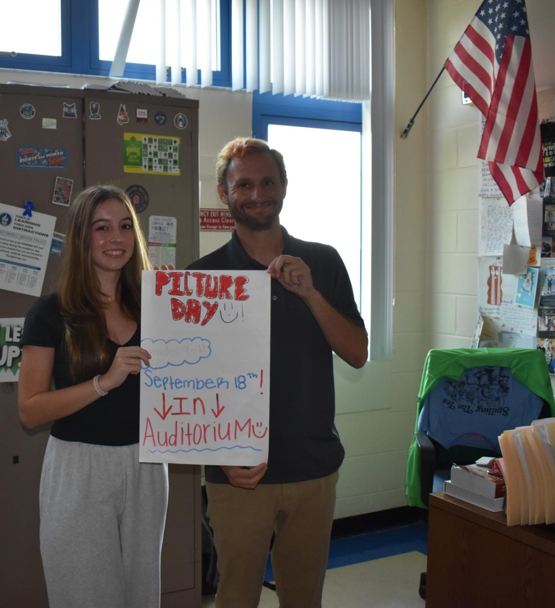 Students will go to the auditorium with their teacher during English for their picture. 