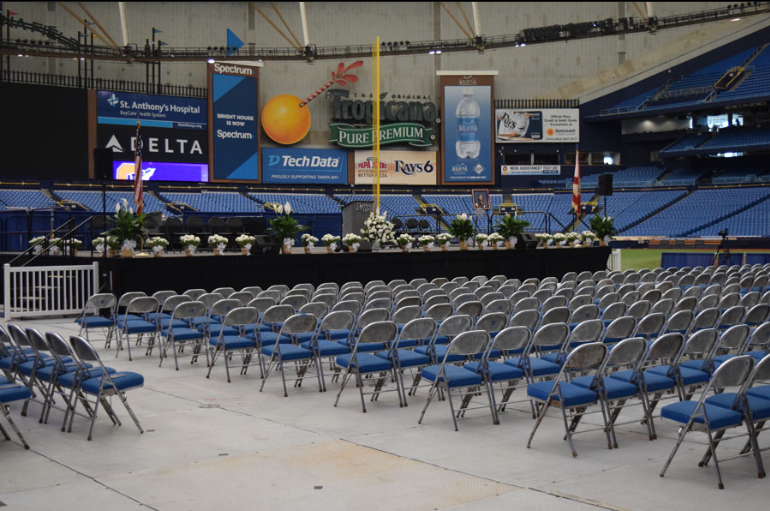 Warriors return to Tropicana for graduation