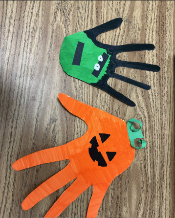 Step 5 of spooky hands