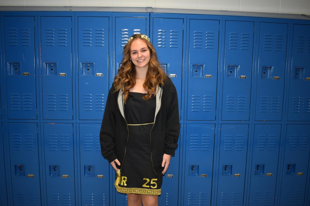 A Student dresses for the new year.