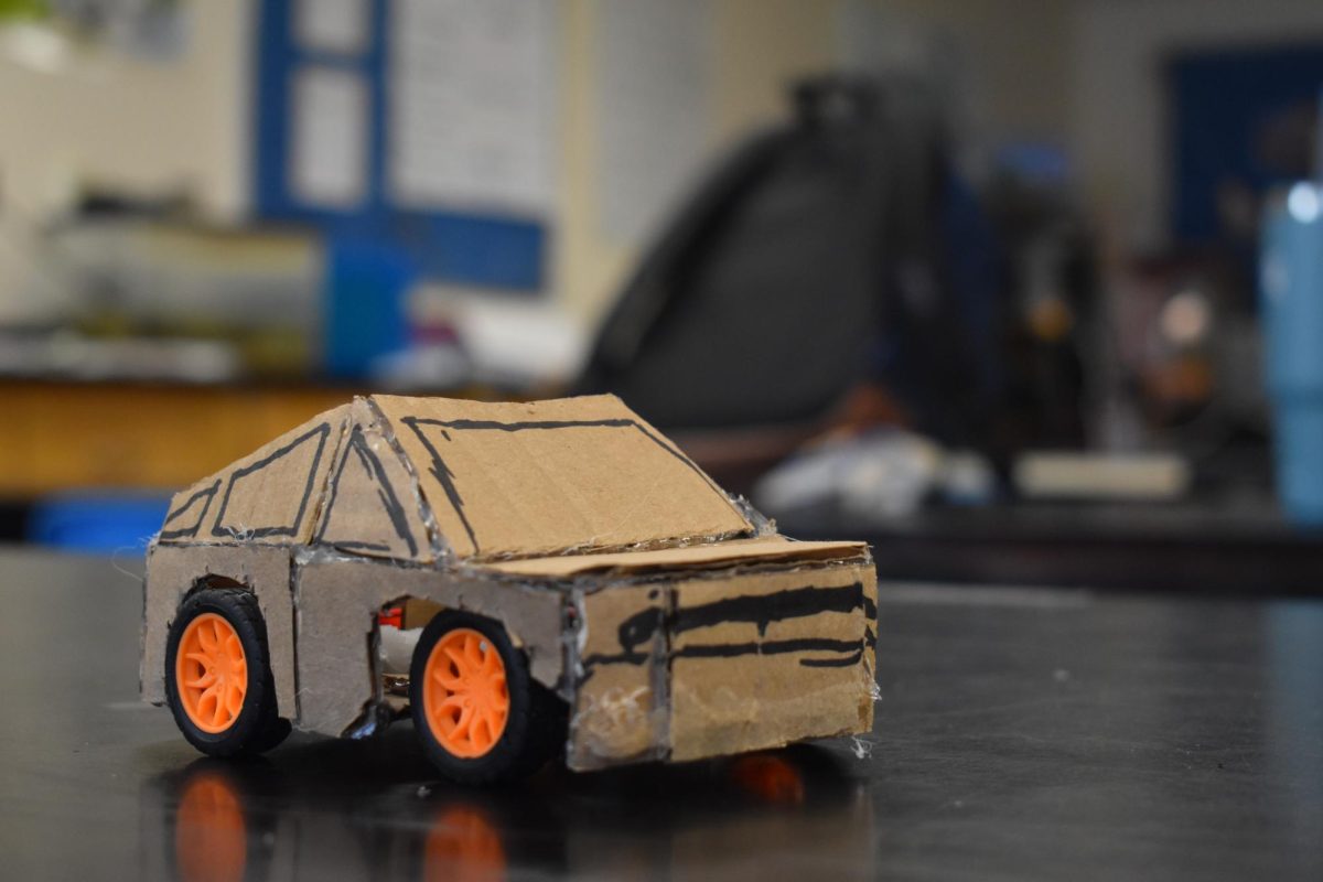 The car being made to address pollution. 