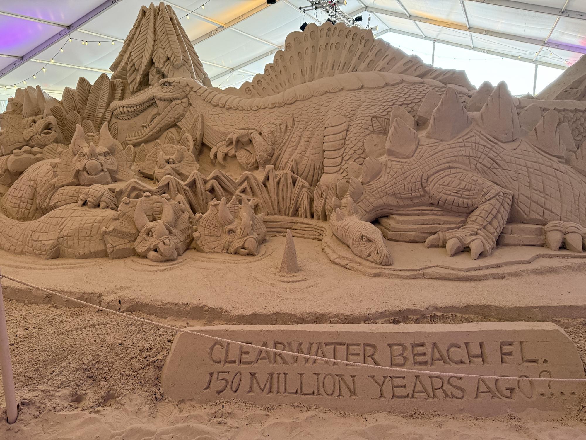 There are sculptors from all over the world that come in and display their beautiful artwork.