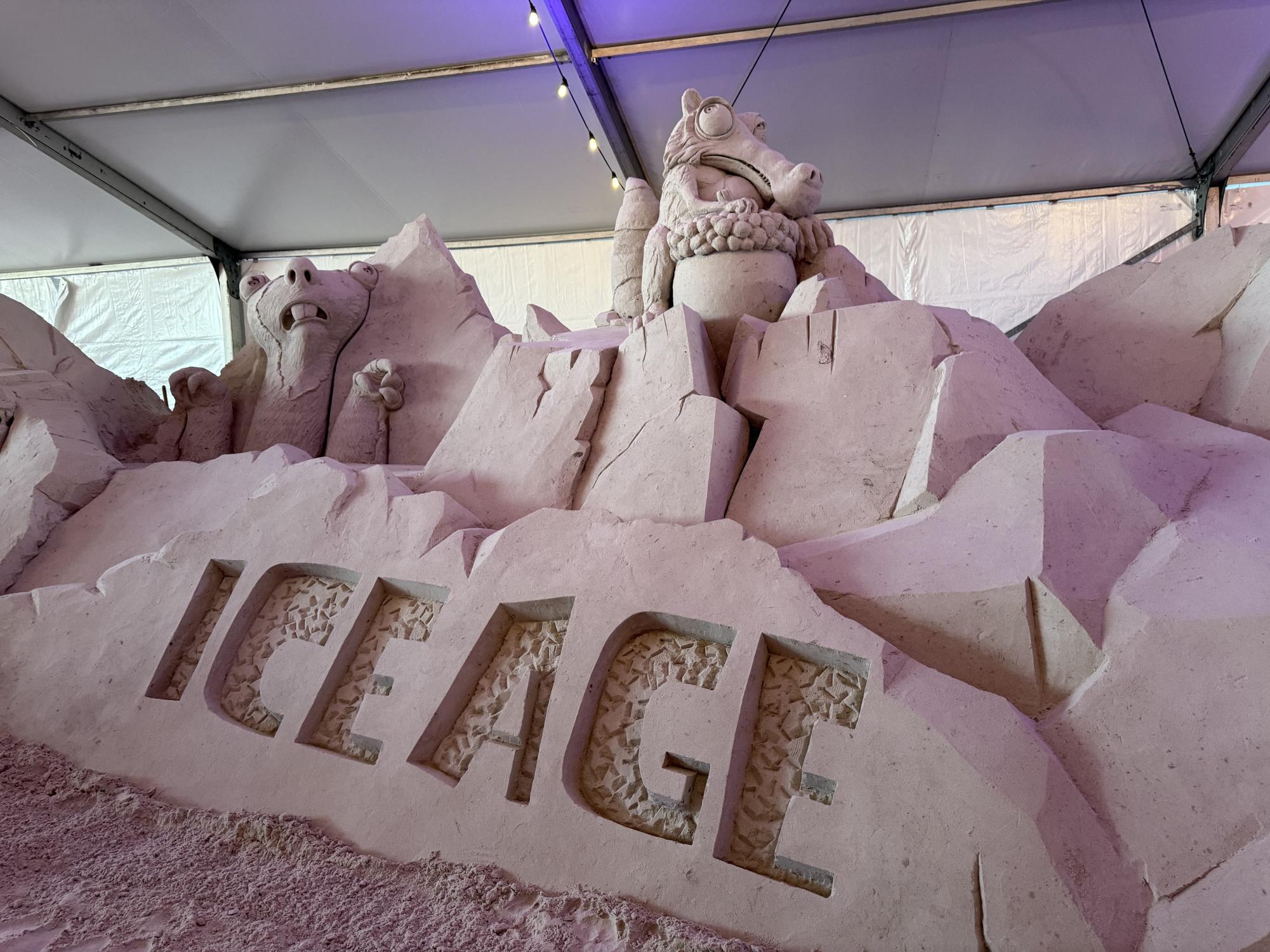 Again, there are many popular movies that were sculpted and displayed to show.