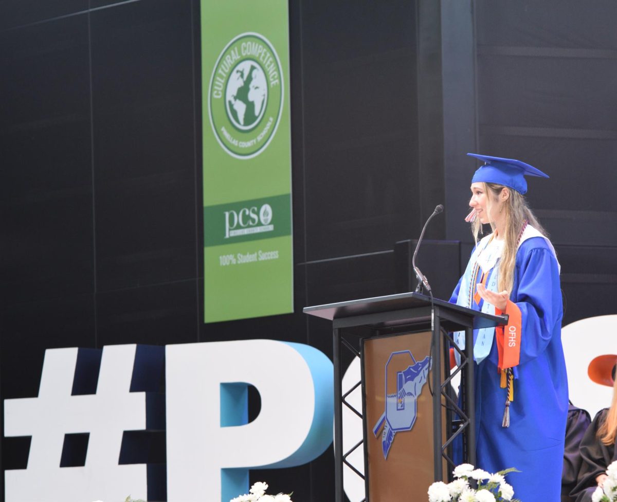 Valedictorian Isabella Snyder encouraged soon-to-be graduates with a heartfelt message.