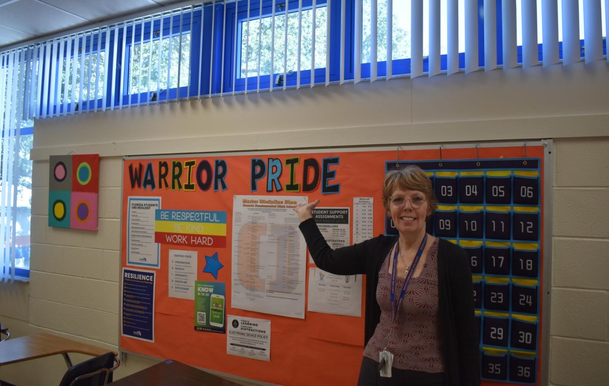 Helping students every day, Ms. Rozensky always is here to help students improve.