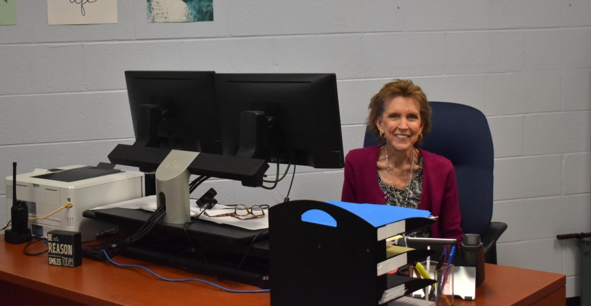 Mrs. Bergen is always ready with open arms to help students with lost and found as well as her other duties!